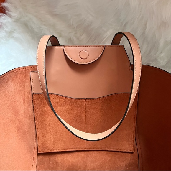 New! Last One! ULLA JOHNSON Imogen Carryall Color Block Tassel Leather Tote - Picture 13 of 14